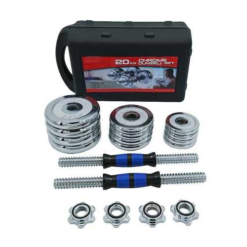Chrome Dumbell Set 20kg... Chrome Dumbell Set 20kg...